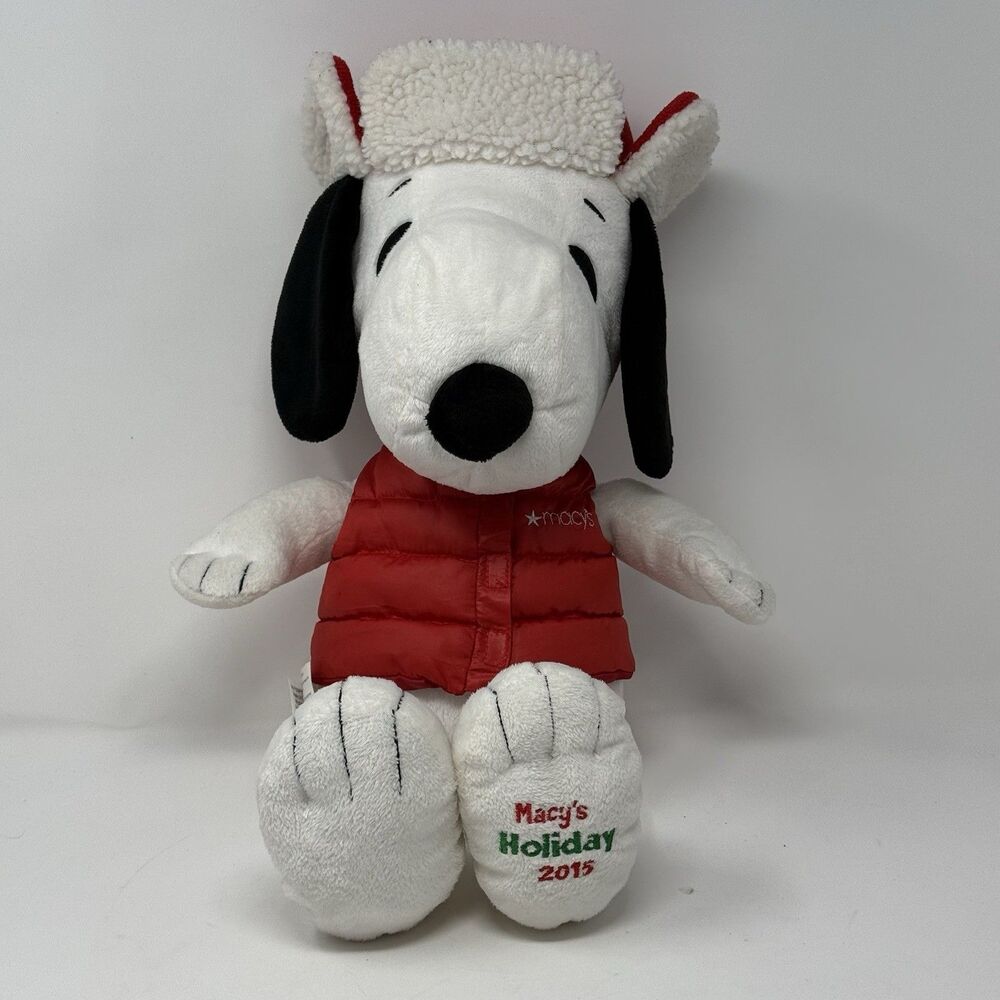 SNOOPY MACY’S DAY PARADE PLUSH- WINTER SNOOPY LARGE 19" LTD ED NWT